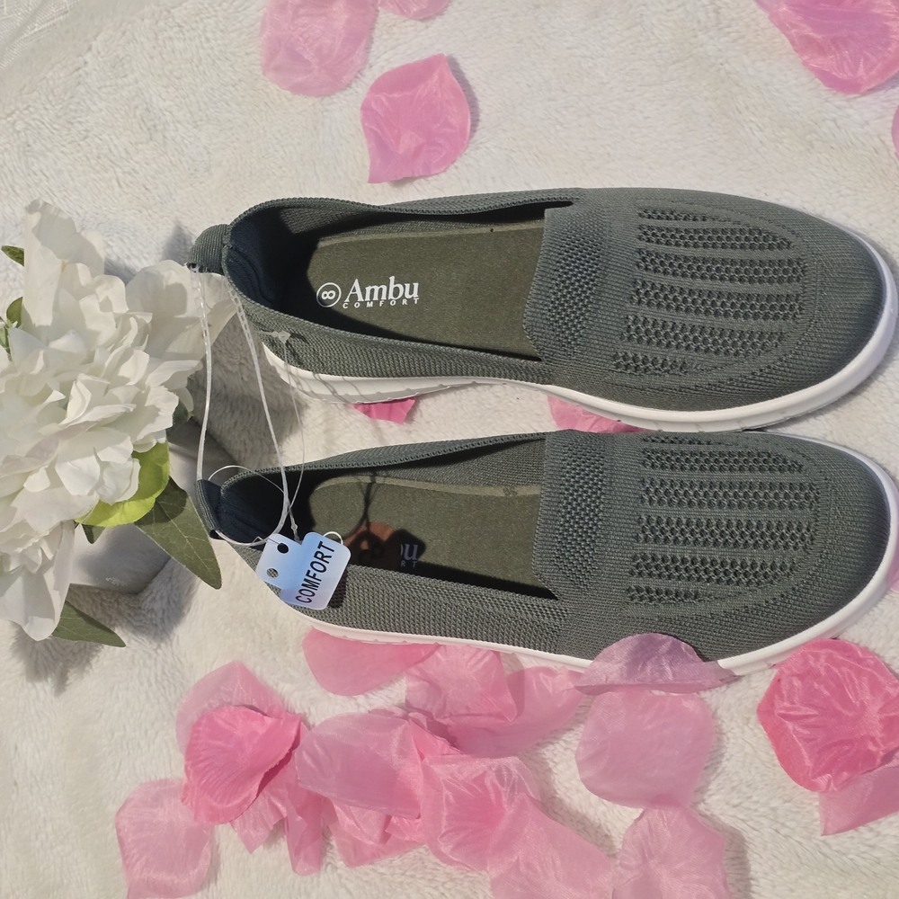 Women's Gray Slip-On Shoes